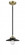 Railroad - 1 Light - 8 inch - Black Antique Brass - Stem hung - Mini Pendant (3442|284-1S-BAB-M6-BK)