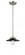 Railroad - 1 Light - 8 inch - Brushed Satin Nickel - Stem hung - Mini Pendant (3442|284-1S-SN-M6-BK-LED)