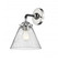 Cone - 1 Light - 8 inch - Black Polished Nickel - Sconce (3442|284-1W-BPN-G44-LED)