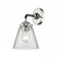 Cone - 1 Light - 6 inch - Black Polished Nickel - Sconce (3442|284-1W-BPN-G62-LED)