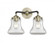 Bellmont - 2 Light - 14 inch - Black Antique Brass - Bath Vanity Light (3442|284-2W-BAB-G192)