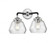 Fulton - 2 Light - 15 inch - Black Polished Nickel - Bath Vanity Light (3442|284-2W-BPN-G172-LED)