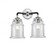 Canton - 2 Light - 14 inch - Black Polished Nickel - Bath Vanity Light (3442|284-2W-BPN-G182)