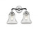 Bellmont - 2 Light - 14 inch - Black Polished Nickel - Bath Vanity Light (3442|284-2W-BPN-G192-LED)