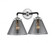 Cone - 2 Light - 16 inch - Black Polished Nickel - Bath Vanity Light (3442|284-2W-BPN-G43-LED)