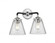 Cone - 2 Light - 14 inch - Black Polished Nickel - Bath Vanity Light (3442|284-2W-BPN-G62-LED)