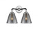 Cone - 2 Light - 14 inch - Black Polished Nickel - Bath Vanity Light (3442|284-2W-BPN-G63)