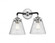 Cone - 2 Light - 14 inch - Black Polished Nickel - Bath Vanity Light (3442|284-2W-BPN-G64)