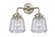 Chatham - 2 Light - 14 inch - Brushed Satin Nickel - Bath Vanity Light (3442|284-2W-SN-G142-LED)