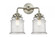 Canton - 2 Light - 14 inch - Brushed Satin Nickel - Bath Vanity Light (3442|284-2W-SN-G184-LED)