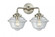 Oxford - 2 Light - 16 inch - Brushed Satin Nickel - Bath Vanity Light (3442|284-2W-SN-G532)