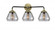 Fulton - 3 Light - 25 inch - Black Antique Brass - Bath Vanity Light (3442|284-3W-BAB-G173-LED)