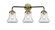Bellmont - 3 Light - 24 inch - Black Antique Brass - Bath Vanity Light (3442|284-3W-BAB-G192-LED)