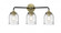 Bell - 3 Light - 23 inch - Black Antique Brass - Bath Vanity Light (3442|284-3W-BAB-G54)