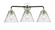 Cone - 3 Light - 26 inch - Black Polished Nickel - Bath Vanity Light (3442|284-3W-BPN-G42-LED)