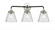 Cone - 3 Light - 24 inch - Black Polished Nickel - Bath Vanity Light (3442|284-3W-BPN-G64)