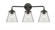 Cone - 3 Light - 24 inch - Oil Rubbed Bronze - Bath Vanity Light (3442|284-3W-OB-G62-LED)