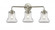Bellmont - 3 Light - 24 inch - Brushed Satin Nickel - Bath Vanity Light (3442|284-3W-SN-G192-LED)