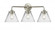 Cone - 3 Light - 26 inch - Brushed Satin Nickel - Bath Vanity Light (3442|284-3W-SN-G42-LED)