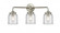 Bell - 3 Light - 23 inch - Brushed Satin Nickel - Bath Vanity Light (3442|284-3W-SN-G52-LED)