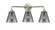 Cone - 3 Light - 24 inch - Brushed Satin Nickel - Bath Vanity Light (3442|284-3W-SN-G63-LED)