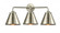 Appalachian - 3 Light - 26 inch - Brushed Satin Nickel - Bath Vanity Light (3442|284-3W-SN-M13-SN-LED)