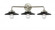 Railroad - 3 Light - 26 inch - Brushed Satin Nickel - Bath Vanity Light (3442|284-3W-SN-M6-BK)