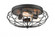 Providence - 3 Light - 15 inch - Matte Black - Flush Mount (3442|510-3C-BK-LED)