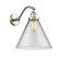 Cone - 1 Light - 12 inch - Brushed Satin Nickel - Adjustable Sconce (3442|515-1W-SN-G42-L)