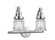 Canton - 2 Light - 18 inch - Polished Chrome - Adjustable Bath Vanity Light (3442|515-2W-PC-G182S-LED)