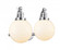 Beacon - 2 Light - 18 inch - Polished Chrome - Adjustable Bath Vanity Light (3442|515-2W-PC-G201-8-LED)
