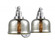 Bell - 2 Light - 18 inch - Polished Chrome - Adjustable Bath Vanity Light (3442|515-2W-PC-G78-LED)