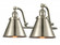 Appalachian - 2 Light - 18 inch - Brushed Satin Nickel - Adjustable Bath Vanity Light (3442|515-2W-SN-M13-SN-LED)