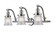 Canton - 3 Light - 28 inch - Polished Chrome - Adjustable Bath Vanity Light (3442|515-3W-PC-G182S-LED)