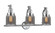Bell - 3 Light - 28 inch - Polished Chrome - Adjustable Bath Vanity Light (3442|515-3W-PC-G53)