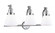 Cone - 3 Light - 28 inch - Polished Chrome - Adjustable Bath Vanity Light (3442|515-3W-PC-G61-LED)