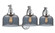 Bell - 3 Light - 28 inch - Polished Chrome - Adjustable Bath Vanity Light (3442|515-3W-PC-G73)