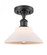 Orwell - 1 Light - 8 inch - Matte Black - Semi-Flush Mount (3442|516-1C-BK-G131)