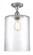Cobbleskill - 1 Light - 9 inch - Polished Chrome - Semi-Flush Mount (3442|516-1C-PC-G112-L)