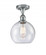 Athens - 1 Light - 8 inch - Polished Chrome - Semi-Flush Mount (3442|516-1C-PC-G124)