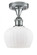 Fenton - 1 Light - 7 inch - Polished Chrome - Semi-Flush Mount (3442|516-1C-PC-G91-LED)