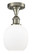 Belfast - 1 Light - 6 inch - Brushed Satin Nickel - Semi-Flush Mount (3442|516-1C-SN-G101-LED)