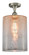 Cobbleskill - 1 Light - 9 inch - Brushed Satin Nickel - Semi-Flush Mount (3442|516-1C-SN-G116-L)