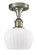 Fenton - 1 Light - 7 inch - Brushed Satin Nickel - Semi-Flush Mount (3442|516-1C-SN-G91-LED)