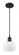 Fenton - 1 Light - 7 inch - Matte Black - Cord hung - Mini Pendant (3442|516-1P-BK-G91-LED)