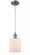Cobbleskill - 1 Light - 5 inch - Brushed Satin Nickel - Cord hung - Mini Pendant (3442|516-1P-SN-G111)