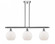 Athens - 3 Light - 36 inch - Polished Chrome - Stem hung - Island Light (3442|516-3I-PC-G121-LED)