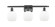 Belfast - 3 Light - 26 inch - Matte Black - Bath Vanity Light (3442|516-3W-BK-G101)