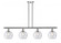 Athens - 4 Light - 48 inch - Polished Chrome - Stem hung - Island Light (3442|516-4I-PC-G124)
