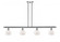 Fenton - 4 Light - 48 inch - Polished Chrome - Stem hung - Island Light (3442|516-4I-PC-G91-LED)